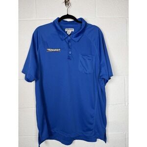 Menards Polo Shirt Mens 2XL Blue Work Uniform Embroidered Logo